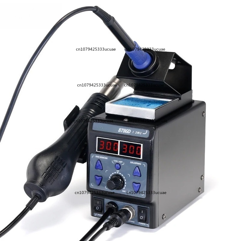 Smd Rework Station Hot Air Soldering 2 In 1 - สถานีรีเวิร์ค 2-in-1 รุ่น 8786DI อัปเกรด เครื่องบัดกรี