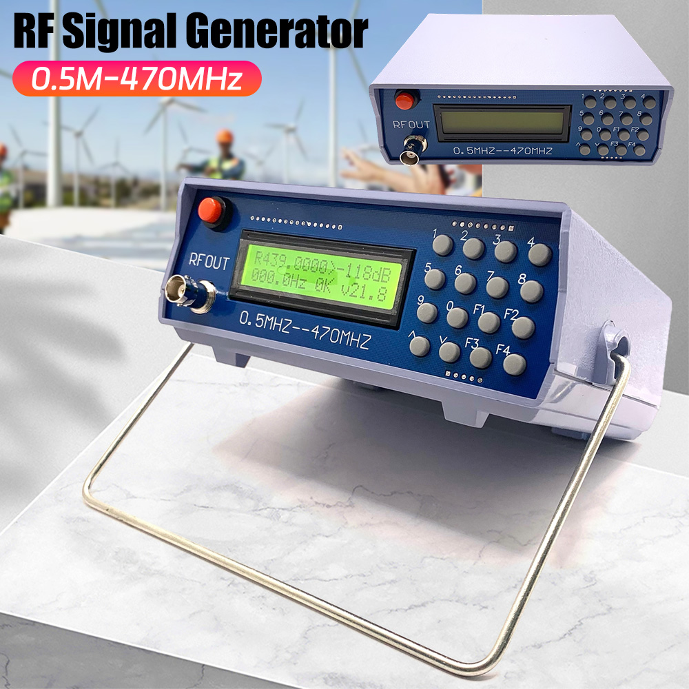 Rf Signal Generator 0.5Mhz To 470Mhz - เครื่องกำเนิดสัญญาณ RF 0.5MHZ‑470MHZ แหล่งสัญญาณการมอดูเลตเสียง เครื่องทดสอบความแม่นยำสูง ฟังก์ชัน