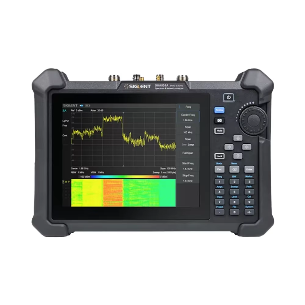 Spectrum Analyzer Tracking Generator 1.5Ghz - เครื่องวิเคราะห์สเปกตรัม Siglent SHA851A พร้อมเครื่องกำเนิดสัญญาณติดตาม 9kHz~1.5GHz สำหรับการทดสอบ