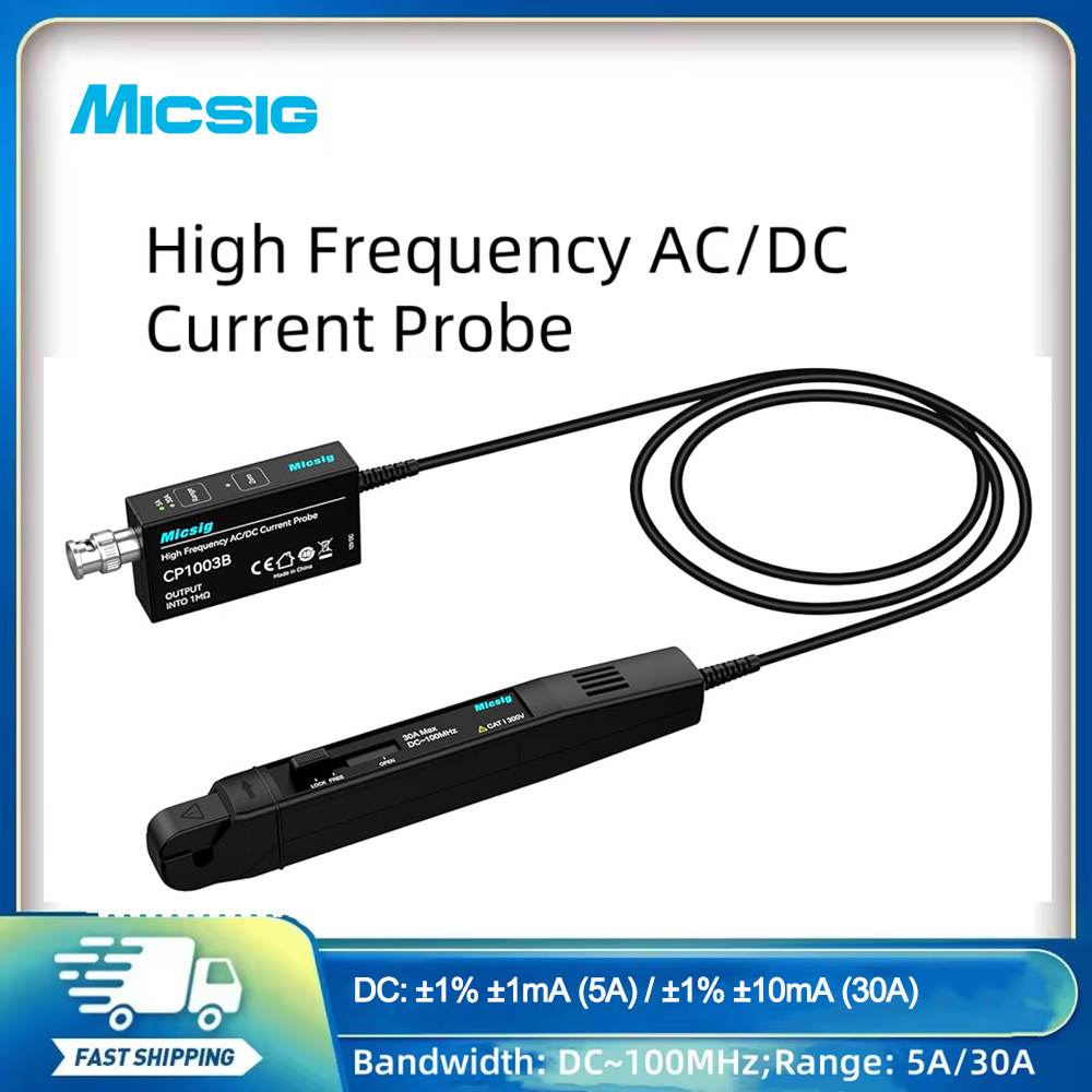 Current Probe Ac Dc 50Mhz Oscilloscope - ไมค์ซิก ออสซิลโลสโคปแบบโพรบวัดกระแสไฟฟ้า AC/DC ความถี่สูง 100MHz CP1003B
