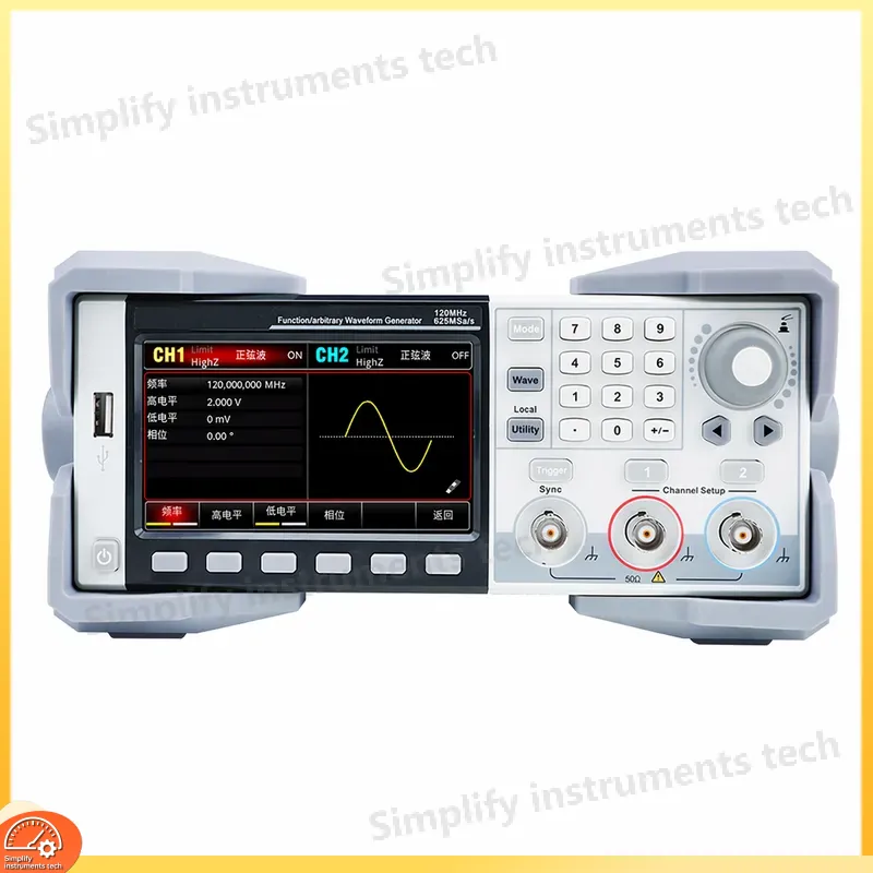 Dual Channel Arbitrary Waveform Function Generator 60Mhz - เครื่องกำเนิดสัญญาณรูปคลื่นอิสระความแม่นยำสูง เครื่องกำเนิดฟังก์ชัน 60MHz 80MHz 120MHz ช่องสัญญาณคู่