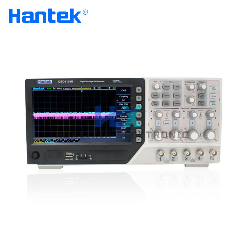 Digital Storage Oscilloscope 4 Channel 100Mhz - DSO4104B ออสซิลโลสโคปแบบพกพา แบนด์วิดท์ 100MHz อัตราการสุ่มตัวอย่าง 1GSa/s