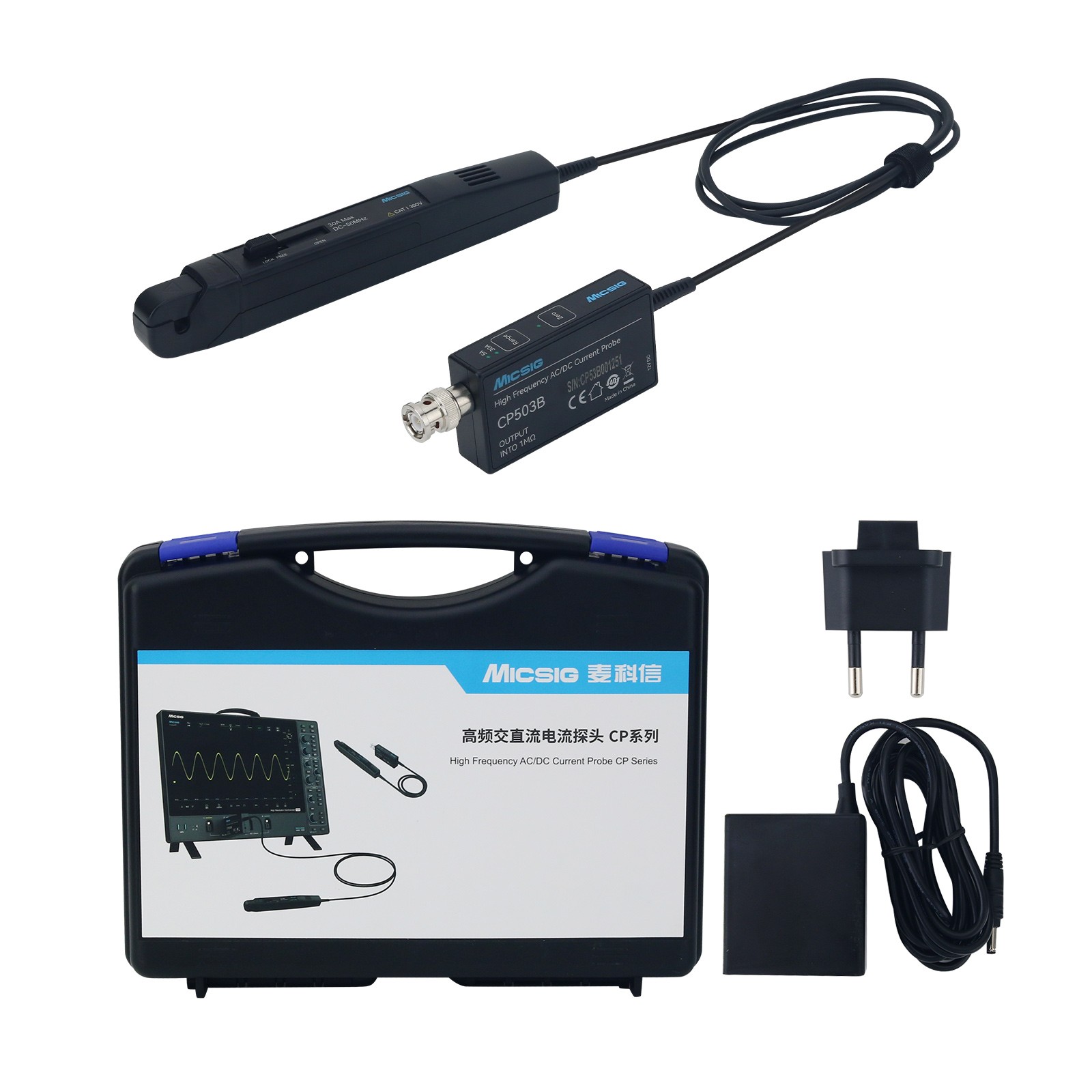 หัววัดกระแสไฟฟ้า Micsig CP503B - Current Probe Ac Dc 50Mhz Oscilloscope บทวิจารณ์และราคา