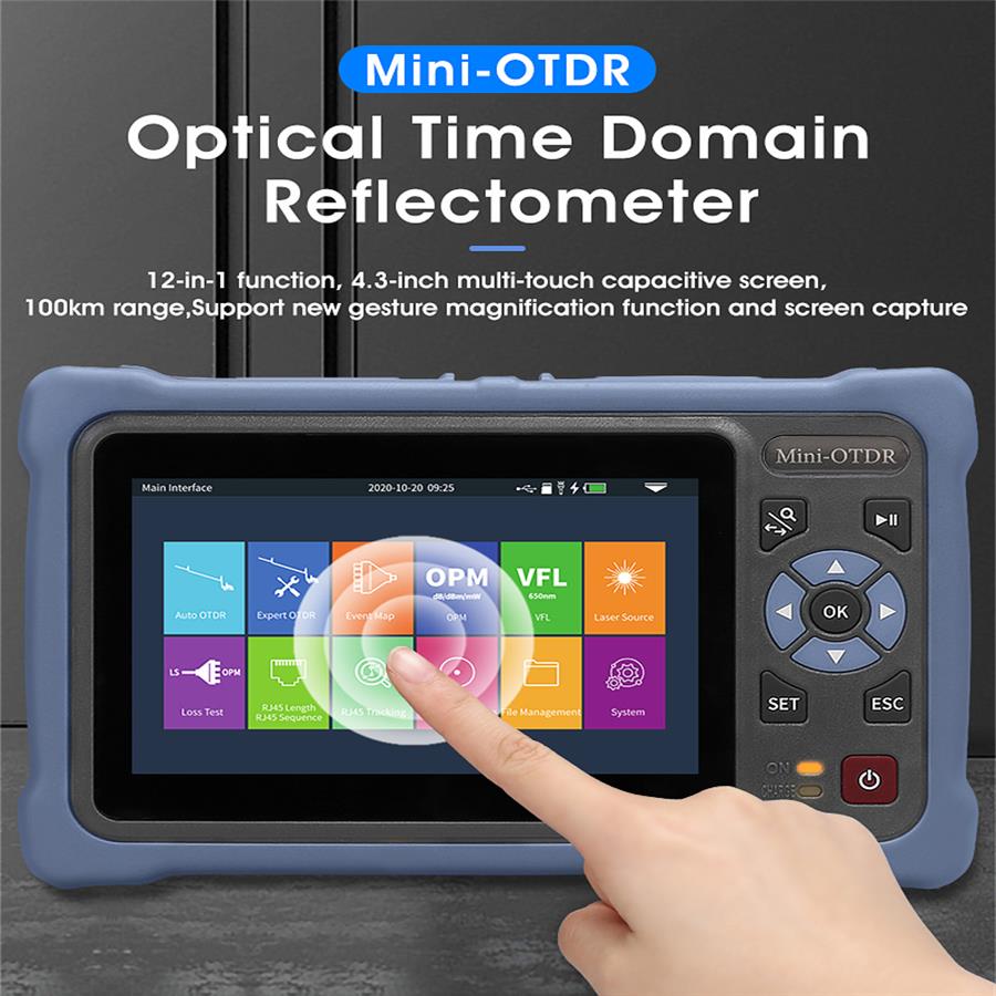 หน้าจอสัมผัสขนาด 4.3 นิ้ว MINI - Optical Time Domain Reflectometer Otdr 1310 1550Nm บทวิจารณ์และราคา