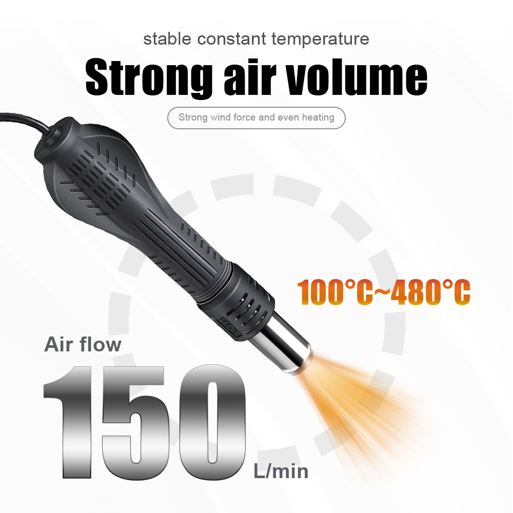 2 in 1 750W HOT AIR GUN จอแสดง - Smd Rework Station Hot Air Soldering 2 In 1 บทวิจารณ์และราคา