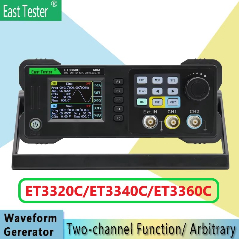 East เครื่องทดสอบ ET3320/40/60 - Dual Channel Arbitrary Waveform Function Generator 60Mhz บทวิจารณ์และราคา
