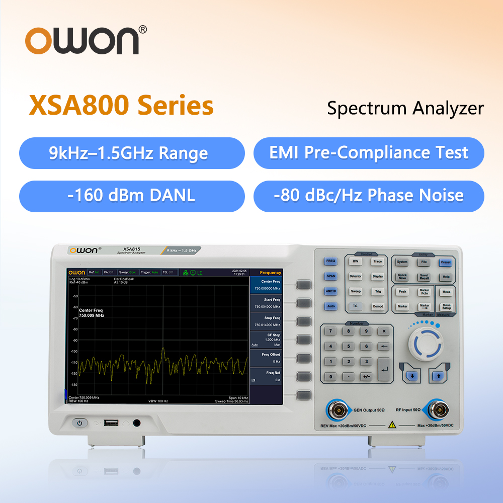 เครื่องวิเคราะห์สเปกตรัม OWON  - Spectrum Analyzer Tracking Generator 1.5Ghz บทวิจารณ์และราคา