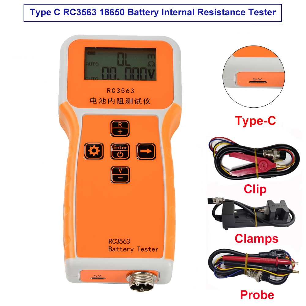 RC3563 18650เครื่องทดสอบความต้ - Battery Internal Resistance Tester Four Wire บทวิจารณ์และราคา