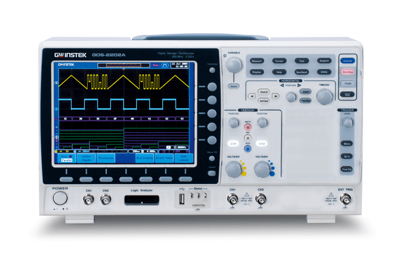 GWINSTEK GDS-2104A COLOR DSO อ - Digital Storage Oscilloscope 4 Channel 100Mhz บทวิจารณ์และราคา