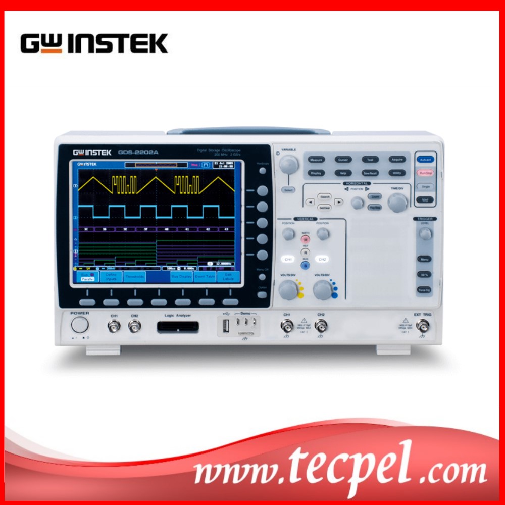 GWINSTEK GDS-2104A COLOR DSO อ - Digital Storage Oscilloscope 4 Channel 100Mhz บทวิจารณ์และราคา