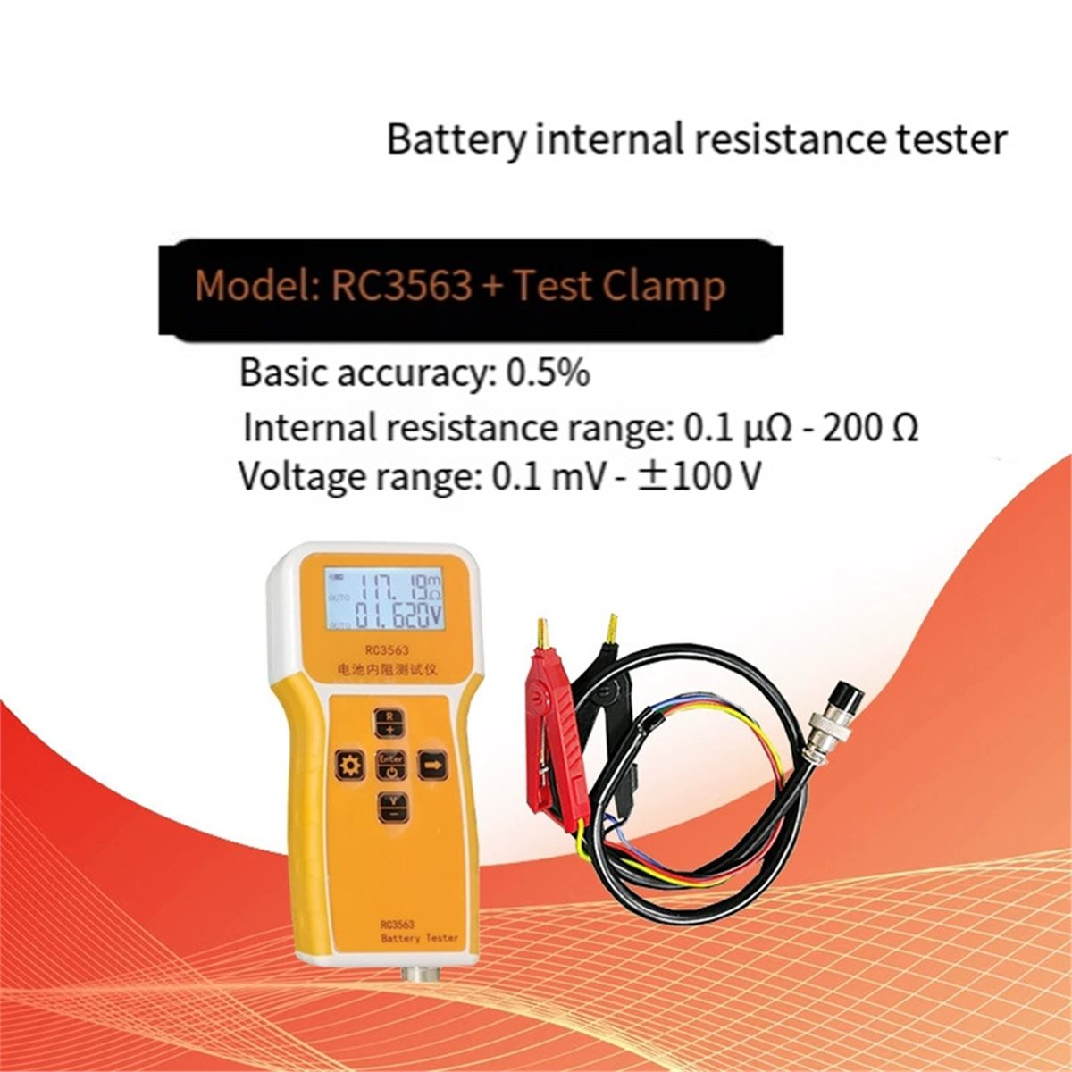 RC3563 เครื่องตรวจจับความต้านท - Battery Internal Resistance Tester Four Wire บทวิจารณ์และราคา